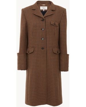 Chloé Riding Coat - Brown