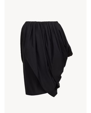 Chloé Knee-Length Wrap Skirt - Black