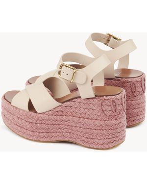 Chloé Isla Wedge Espadrille - Pink