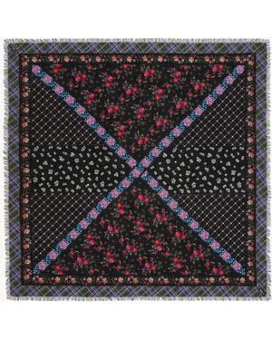 Chloé Sciarpa Quadrata Folk - Nero