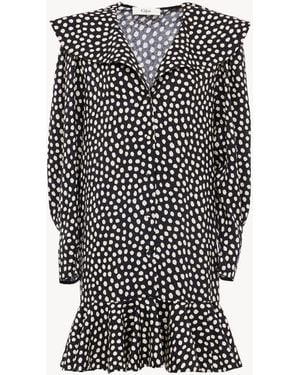 Chloé Long-Sleeve Mini Dress - Black
