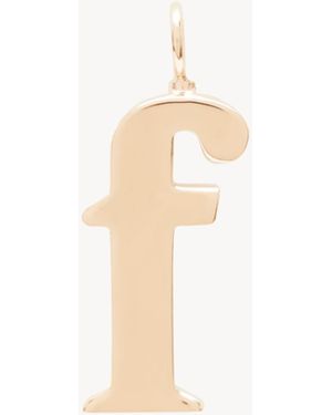 Chloé Alphabet Letter F Charm - White
