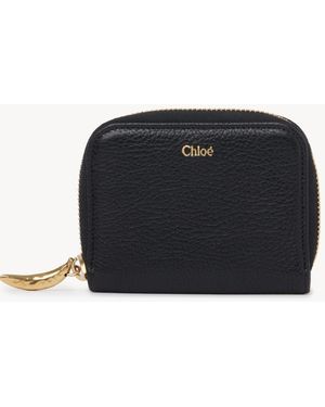 Chloé Banana Zipped Coin Purse - Black