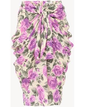 Chloé Knee-Length Wrap Skirt - Pink
