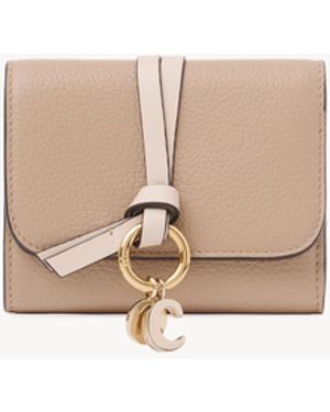 Chloé Small Alphabet Tri-Fold - Natural