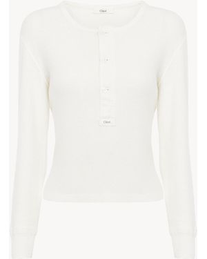 Chloé Henley Shirt - White