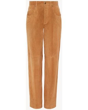 Chloé Straight Trousers - Brown