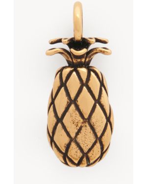 Chloé Alphabet Pineapple Charm In Brass - Metallic
