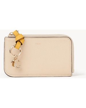Chloé Alphabet Wallet - Natural