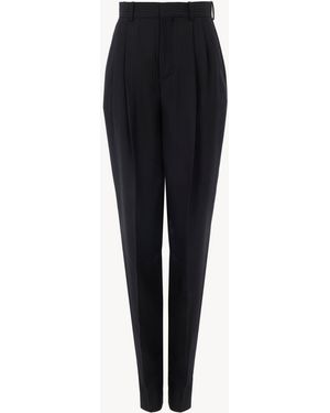Chloé Chloé High-Waisted Wide-Leg Trousers - Black