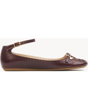 Chloé Misty Ballerina 100% Lambskin - Brown