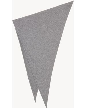 Chloé Sciarpa Triangolare Iconic - Grigio