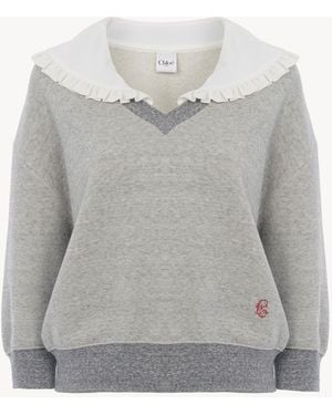 Chloé Collar Sweater - Gray