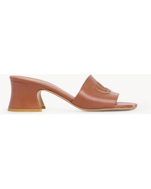 Chloé Soleil Heeled Mule - Pink