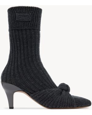 Chloé Suzie Heeled Ankle Boot - Black