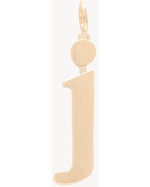 Chloé Alphabet Letter J Charm - White
