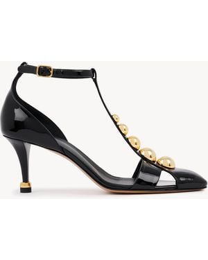 Chloé Cleia Heeled Sandal - Black