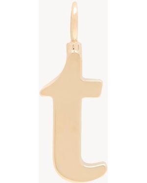 Chloé Charm Alfabeto Letra T De Latón - Blanco