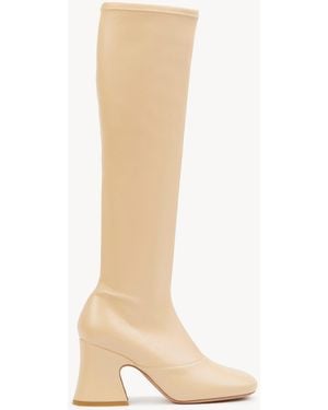 Chloé Heeled Boots - Natural