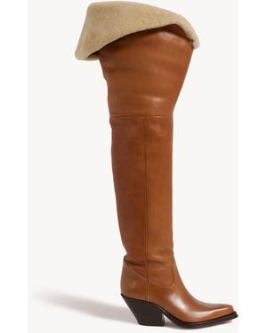 Chloé Botas Altas Por El Muslo Azelan - Marrón