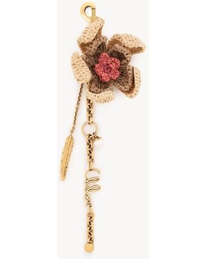 Chloé Symbols Flower Bag Charm - Pink