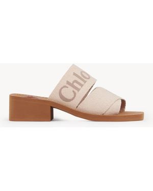 Chloé Woody Heeled Mule - Brown