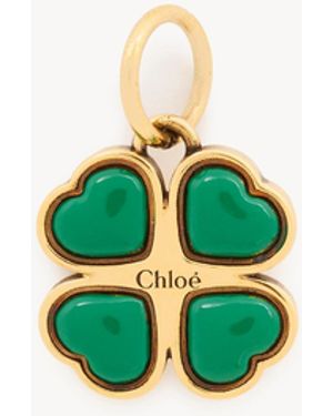 Chloé Charm Clover De Latón - Verde