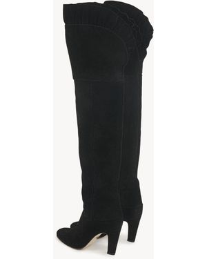 Chloé Eve Thigh High Boot - Black