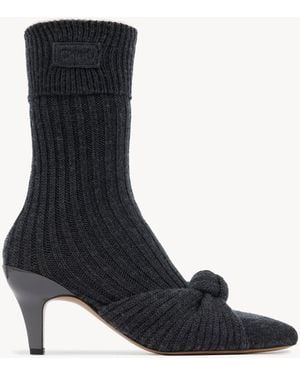 Chloé Botines De Tacón Suzie - Negro