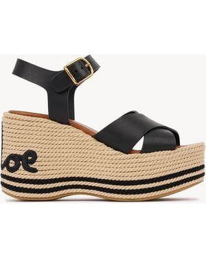 Chloé Sand Wedge Sandal - Metallic