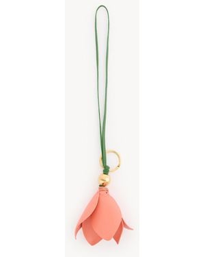 Chloé Charm Per Borsa Portachiavi Symbols Tulip - Rosa