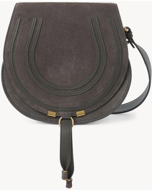 Chloé Marcie Saddle Bag - Gray