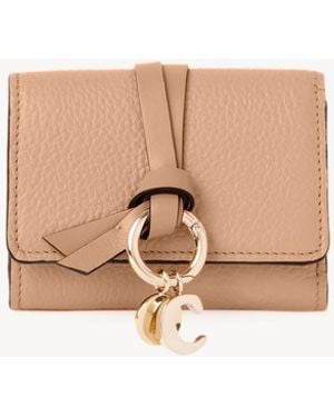 Chloé Portafoglio Trifold Mini Alphabet - Neutro