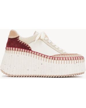 Chloé Nama Wedge Trainer - Pink