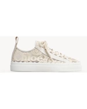 Chloé Lauren Sneaker 60% Cotton, 30% Bovine Leather, 10% Polyamide - White