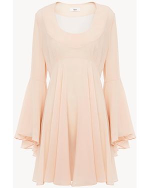 Chloé Flared Mini Dress - Pink
