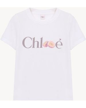 Chloé Baby Fit Logo T-Shirt - White