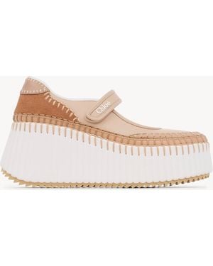Chloé Nama Wedge Trainer - Pink