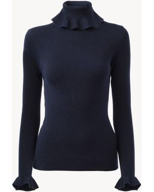 Chloé Fitted Turtleneck Sweater - Blue