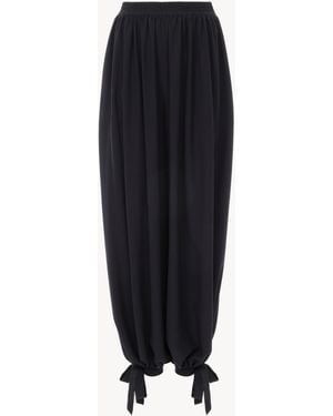Chloé Fluid Pleated Trousers - Black
