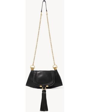 Chloé Mini Marcie Foulard Chain Bag - White
