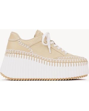 Chloé Nama Wedge Trainer - Natural