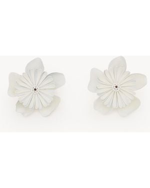 Chloé The Bloom Earrings - White