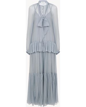 Chloé Fluid Long Dress - Grey