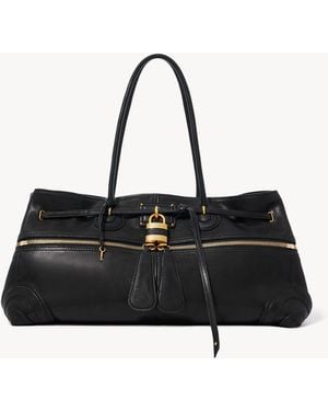 Chloé Large Paddington Sling East-West Bag - Black