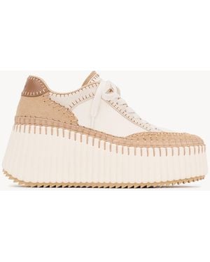 Chloé Nama Wedge Trainer - Natural