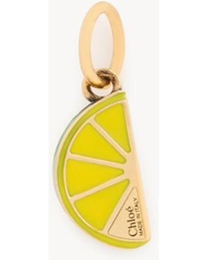 Chloé Charm Lemon Slice - Metallizzato
