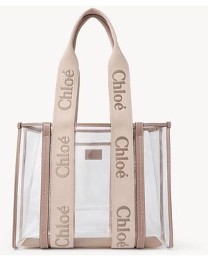 Chloé Tote Bag Woody - Neutro