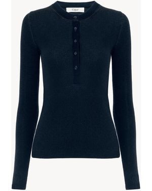 Chloé Henley Shirt - Blue