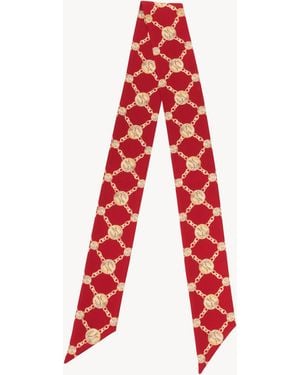 Chloé The Horse Medal Bandeau Scarf - Red